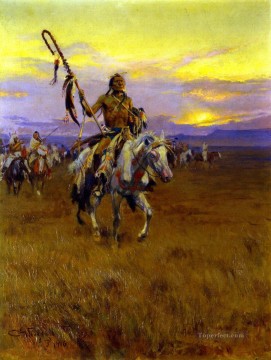 アメリカインディアン Painting - メディスンマン No 4 1916 チャールズ マリオン ラッセル アメリカ インディアン